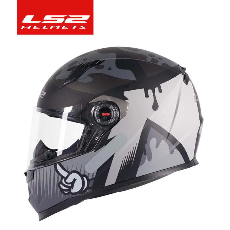 LS2 FF358 – Full-Face Motorcycle Helmet (Men/Women, High-Strength ABS)