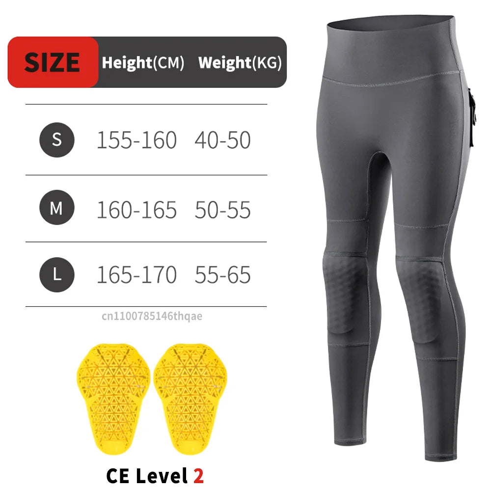 WOSAWE Women Motorcycle Pants Anti-fall High Waist Reflective Motorcycle Rider Pants Racing Fitness GYM Trousers Honey Peach Hip