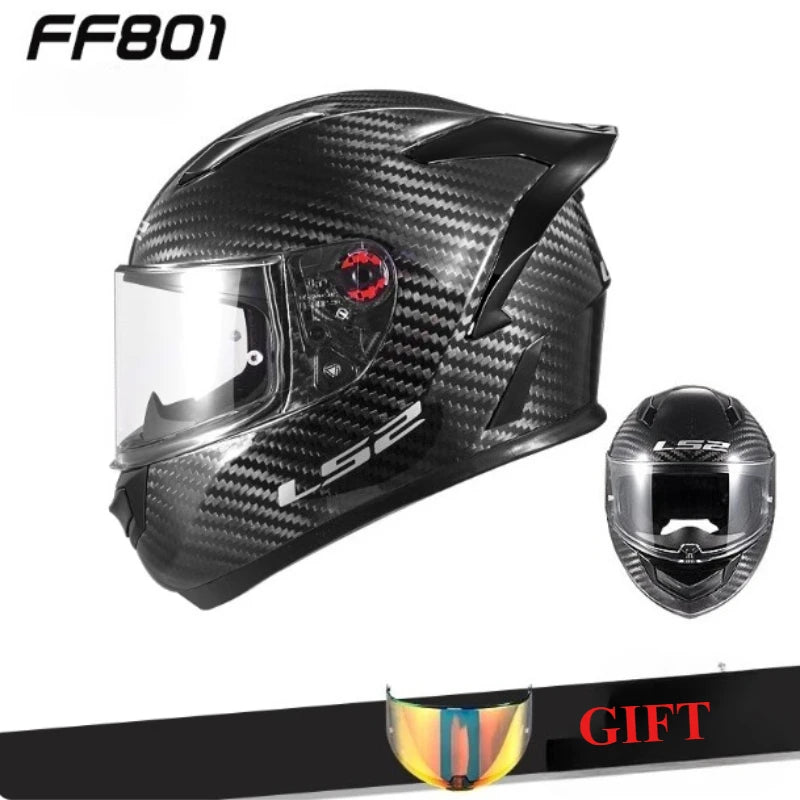 LS2 FF801 Carbon – Single-Visor Full-Face Motorcycle Helmet