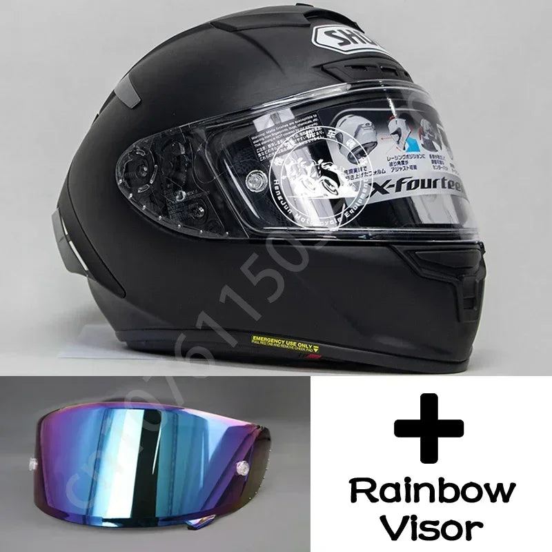 Shoei X-Fourteen Matt Black – Professional Full-Face Motorcycle Helmet