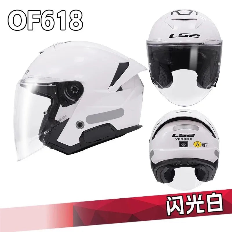 LS2 OF618 Verso 2 – Dual-Lens Open-Face Motorcycle Helmet
