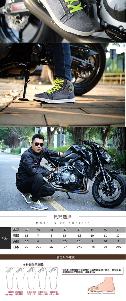 JXT WOLF Riding Boots – Breathable Short Motorcycle Boots for Men & Women