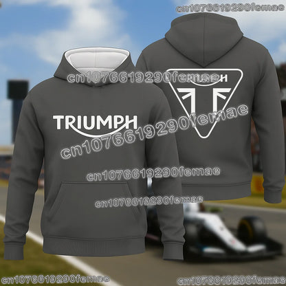 TRIUMPH Hoodie Hot Selling Motorcycle Riding Fan Sweatshirt 2026 Fashion Printed Street Casual Top for Spring Autumn Winter