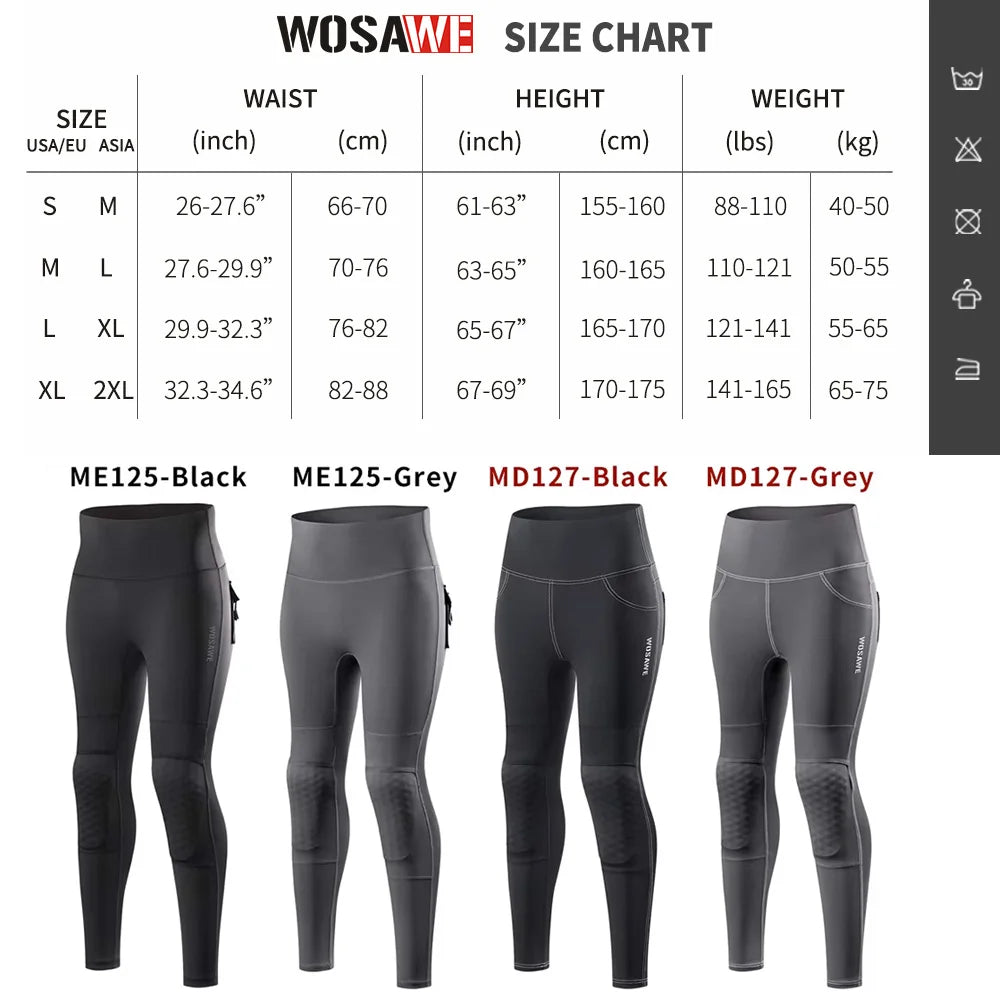 WOSAWE Women Motorcycle Pants Anti-fall High Waist Reflective Motorcycle Rider Pants Racing Fitness GYM Trousers Honey Peach Hip