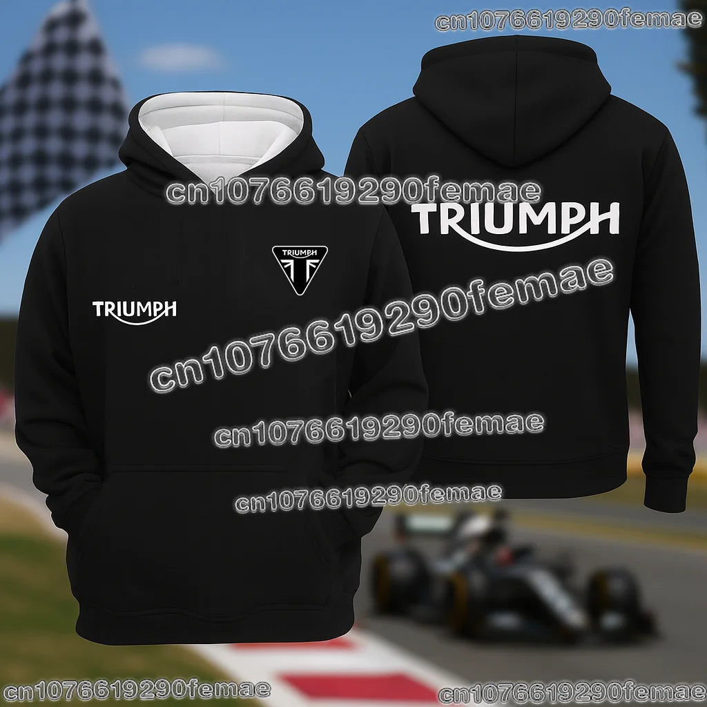 TRIUMPH Hoodie Hot Selling Motorcycle Riding Fan Sweatshirt 2026 Fashion Printed Street Casual Top for Spring Autumn Winter