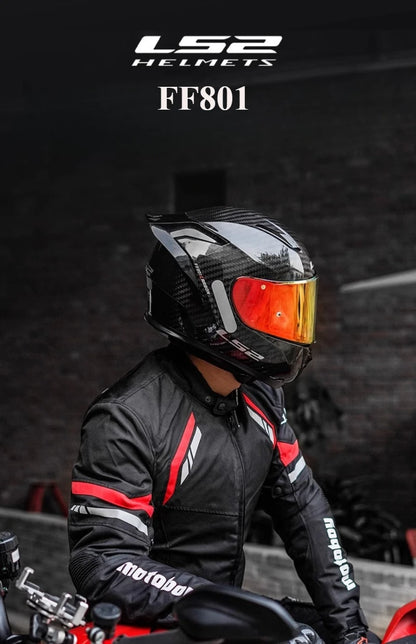 LS2 FF801 Carbon – Single-Visor Full-Face Motorcycle Helmet