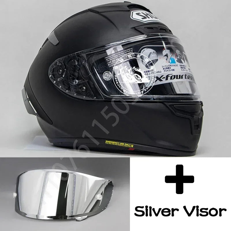 Shoei X-Fourteen Matt Black – Professional Full-Face Motorcycle Helmet