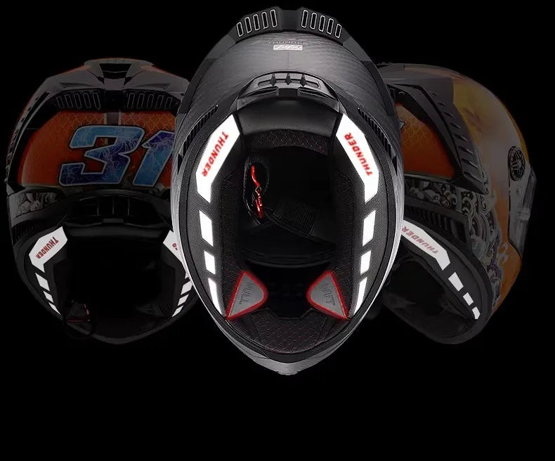 LS2 FF805 9K – Carbon Full-Face Racing Motorcycle Helmet with Tail Wing