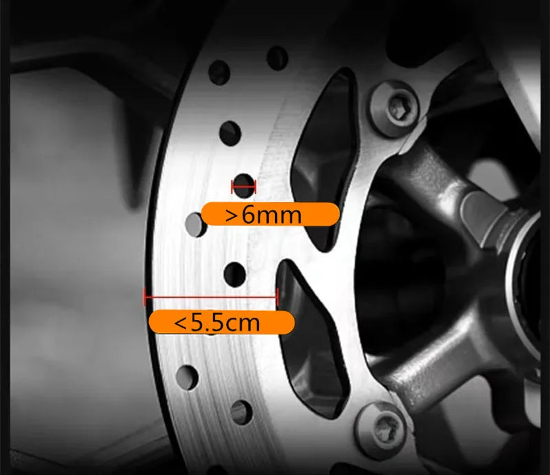 Falante Motorcycle Scooter Disc Brake Lock Bicycle Anti-theft Wheel Disc Brake Lock waterproof Security Alarm Protection 6 Color