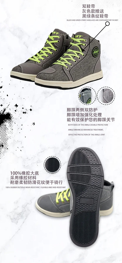 JXT WOLF Riding Boots – Breathable Short Motorcycle Boots for Men & Women