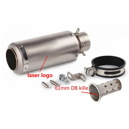 Universal 51/60mm motorcycle sc exhaust inox muffler carbon fiber exhaust with DB Killer for z900 R3 R25 MT07 MT09 R1 Z400 Z650