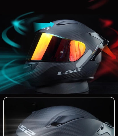 LS2 FF801 Carbon – Single-Visor Full-Face Motorcycle Helmet