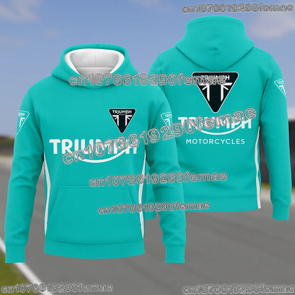 TRIUMPH Hoodie Hot Selling Motorcycle Riding Fan Sweatshirt 2026 Fashion Printed Street Casual Top for Spring Autumn Winter