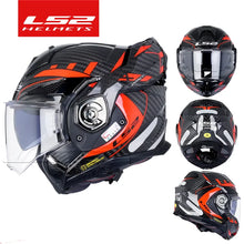 LS2 FF901 Advant X – Carbon Modular Motorcycle Helmet with Sun Visor