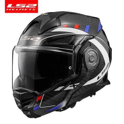 LS2 FF901 Advant X – Carbon Modular Motorcycle Helmet with Sun Visor