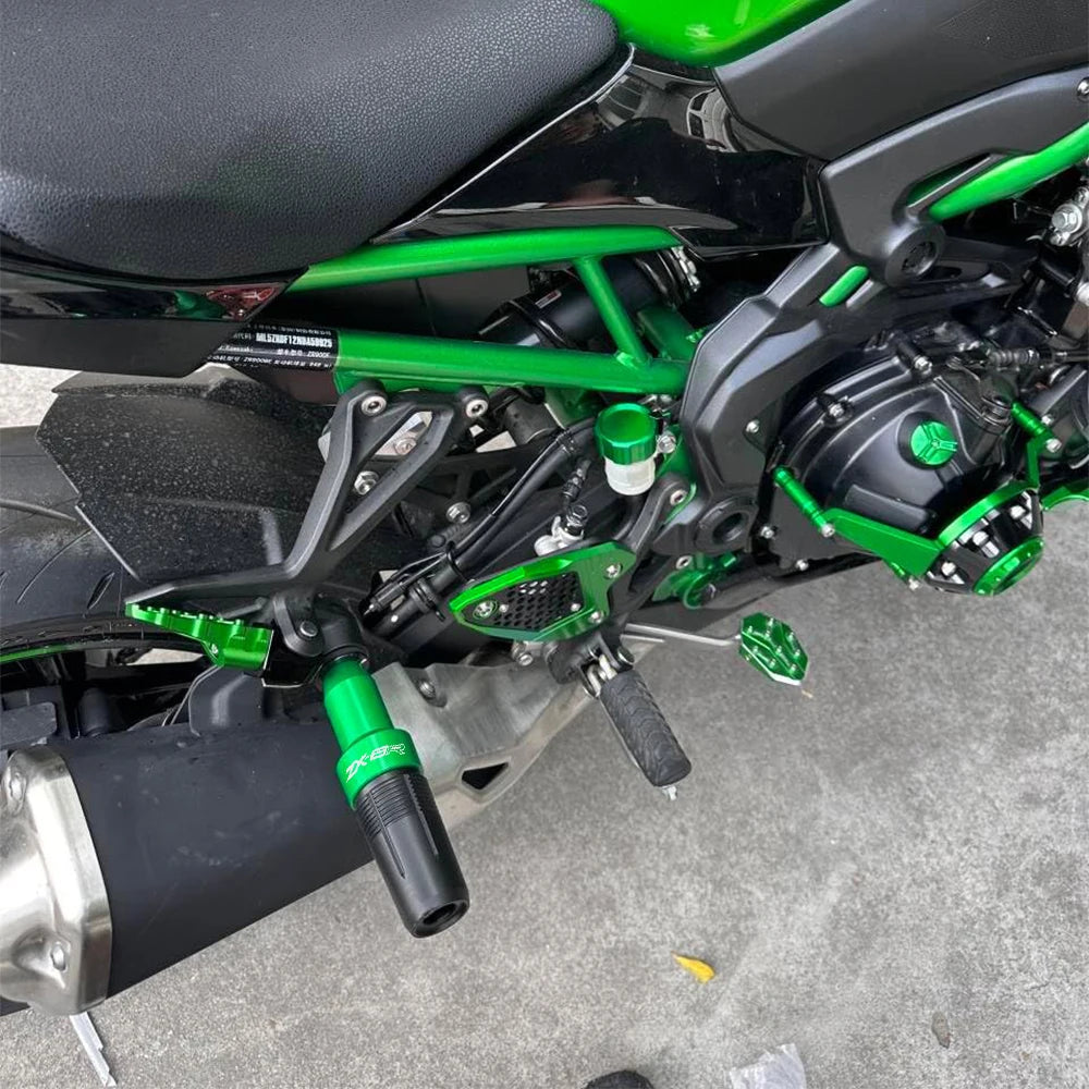 For Kawasaki Ninja ZX-6R ZX6R ZX 6R ZX 636 2013-2023 2019 Motorcycle Frame Sliders Crash Pad Falling Protection Exhaust Slider