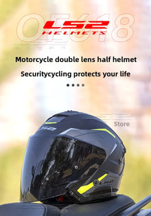LS2 OF618 Verso 2 – Dual-Lens Open-Face Motorcycle Helmet