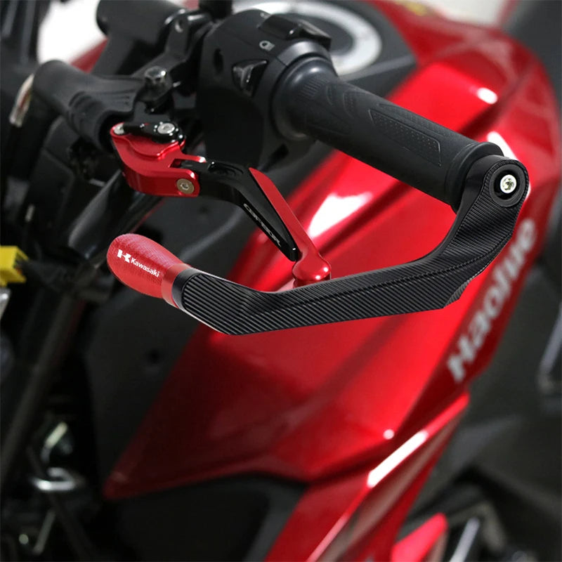 For KAWASAKI NINJA Z800 Z750 ZX10R ZX6R ER6N Motorcycle Universal Handlebar Grips Guard Brake Clutch Levers Guard Protector