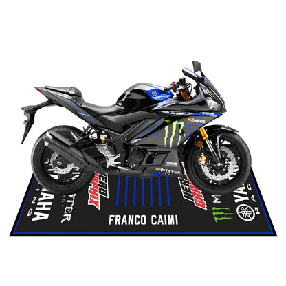 Yamaha Racing Garage Mat – Anti-Slip Waterproof Display Pad
