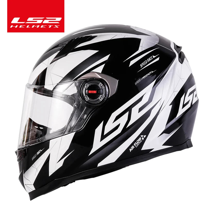 LS2 FF358 – Full-Face Motorcycle Helmet (Men/Women, High-Strength ABS)