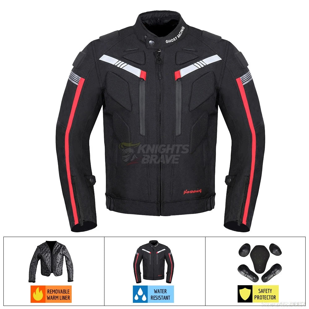 Storm Guard Motorcycle Jacket – Waterproof Cold-Weather Armor