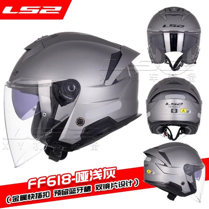 LS2 OF618 Verso 2 – Dual-Lens Open-Face Motorcycle Helmet