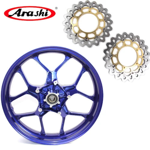 Yamaha YZF-R1 – Arashi Front Wheel & Brake Rotor (2015–2022) – Glossy Blue