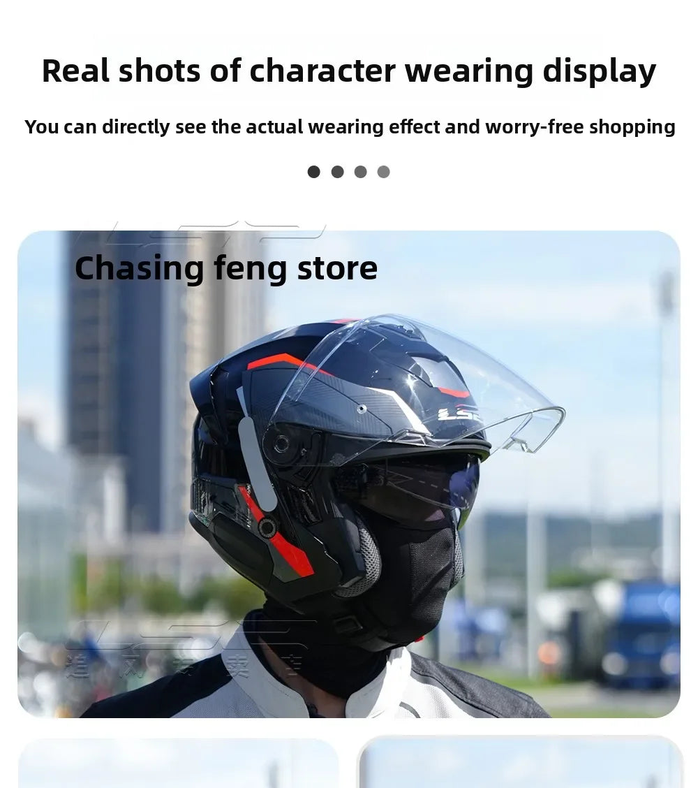 LS2 OF618 Verso 2 – Dual-Lens Open-Face Motorcycle Helmet