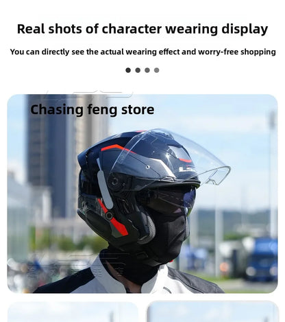 LS2 OF618 Verso 2 – Dual-Lens Open-Face Motorcycle Helmet