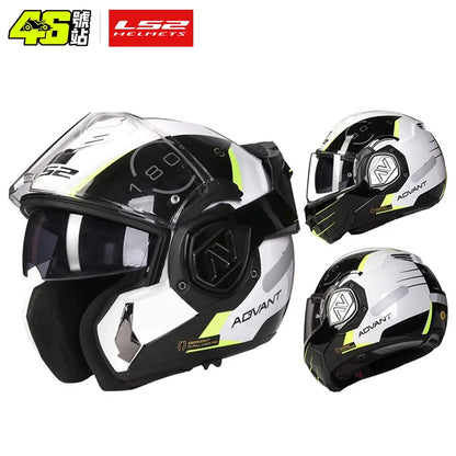 LS2 FF906 Advant Flip-Up – Modular Motorcycle Helmet with Dual Visor