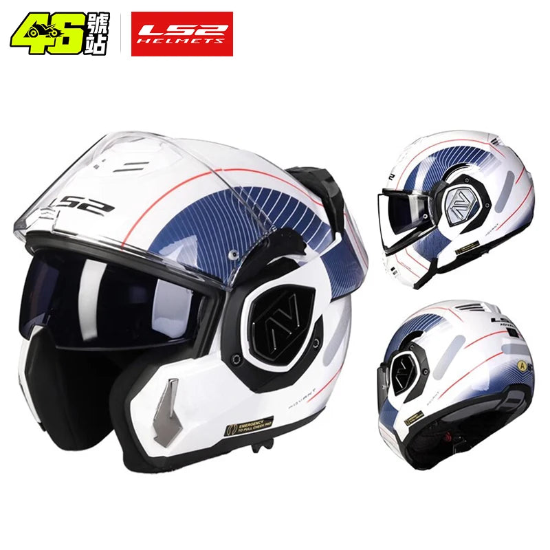 LS2 FF906 Advant Flip-Up – Modular Motorcycle Helmet with Dual Visor