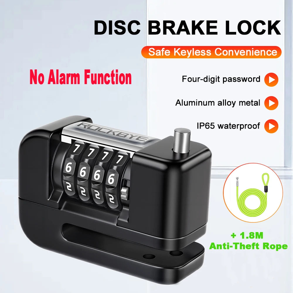 Extractme Motorcycle Alarm Disc Brake Lock Security Moto Wheel Disk Padlock Waterproof 110dB Loud Anti Theft Alarma Motocicleta