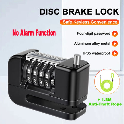 Extractme Motorcycle Alarm Disc Brake Lock Security Moto Wheel Disk Padlock Waterproof 110dB Loud Anti Theft Alarma Motocicleta