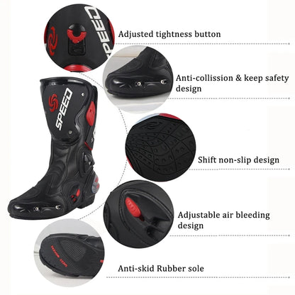 B1001 Racing Boots – Long Motocross & Rally Motorcycle Boots