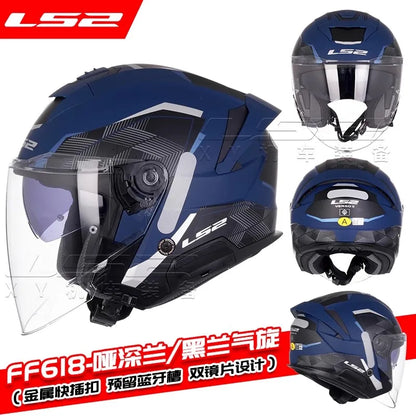 LS2 OF618 Verso 2 – Dual-Lens Open-Face Motorcycle Helmet