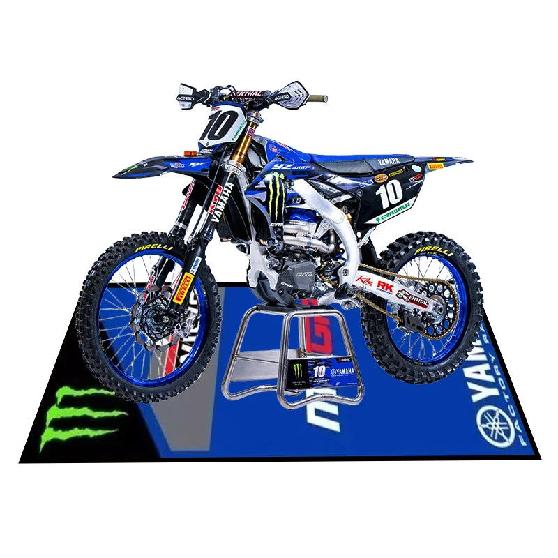 Yamaha Racing Garage Mat – Anti-Slip Waterproof Display Pad