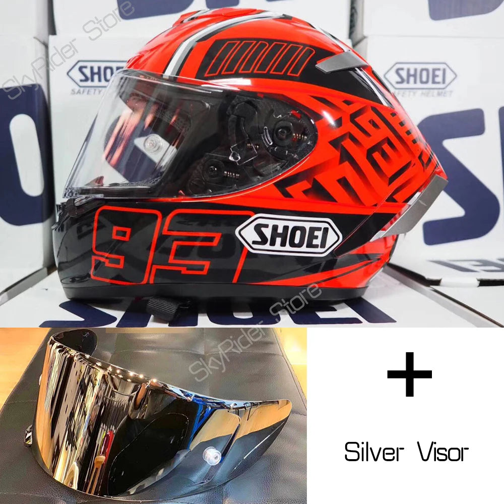 X-14 Full-Face Motorcycle Helmet – Aerodynamic Racing Design