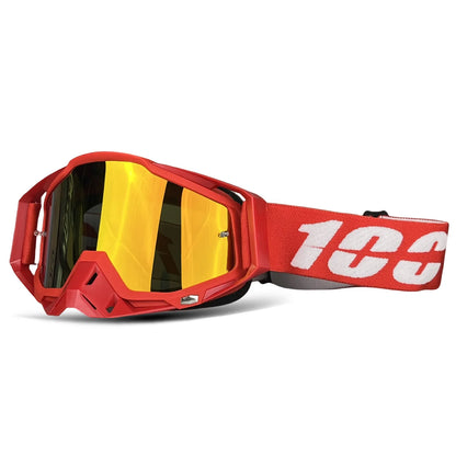 Hot 100 Motorcycle Goggles Cycling Glasses Outdoor Off-Road Ski Sport MX ATV Dirt Bike Racing Glasses Motocross Bicycle Goggles