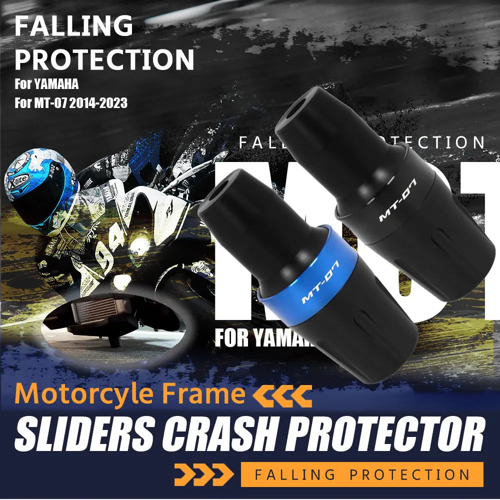 Yamaha MT-07 Frame Sliders – Crash Protection Pads