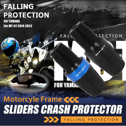 Yamaha MT-07 Frame Sliders – Crash Protection Pads