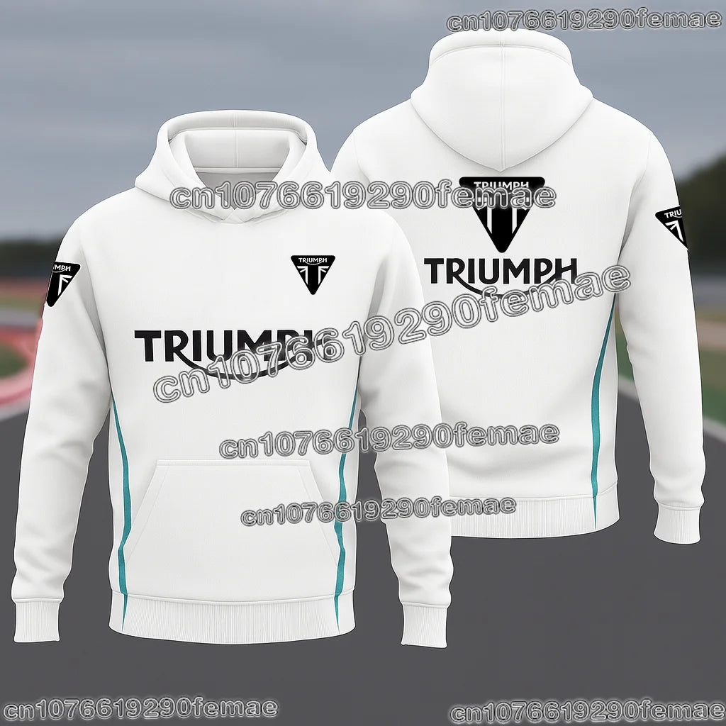 TRIUMPH Hoodie Hot Selling Motorcycle Riding Fan Sweatshirt 2026 Fashion Printed Street Casual Top for Spring Autumn Winter
