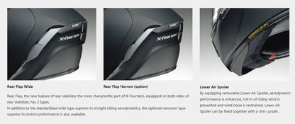 X-14 Full-Face Motorcycle Helmet – Aerodynamic Racing Design