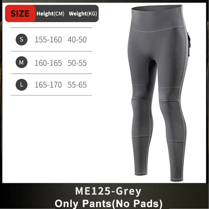 WOSAWE Women Motorcycle Pants Anti-fall High Waist Reflective Motorcycle Rider Pants Racing Fitness GYM Trousers Honey Peach Hip