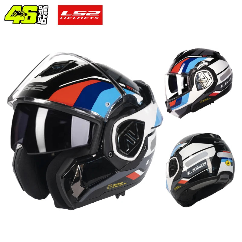 LS2 FF906 Advant Flip-Up – Modular Motorcycle Helmet with Dual Visor