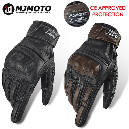 GBL Moto - Classic CE Perforated Gloves (Retro/Unisex)