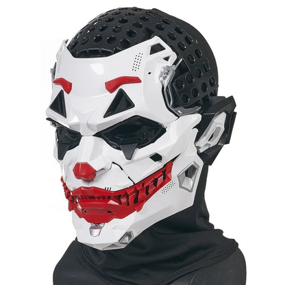 Cyberpunk Joker Masks with Clown Braids Cosplay Clown Costume Party Props Halloween Anime Role-Playing Gifts Toys for Adults