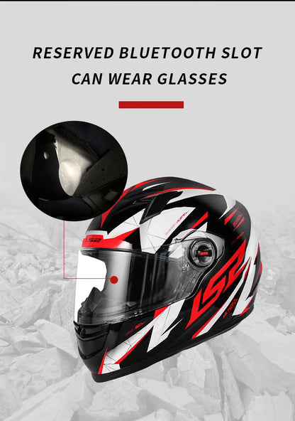 LS2 FF358 – Full-Face Motorcycle Helmet (Men/Women, High-Strength ABS)