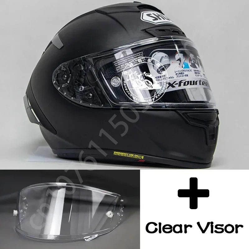 Shoei X-Fourteen Matt Black – Professional Full-Face Motorcycle Helmet
