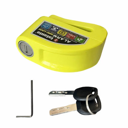 Falante Motorcycle Scooter Disc Brake Lock Bicycle Anti-theft Wheel Disc Brake Lock waterproof Security Alarm Protection 6 Color
