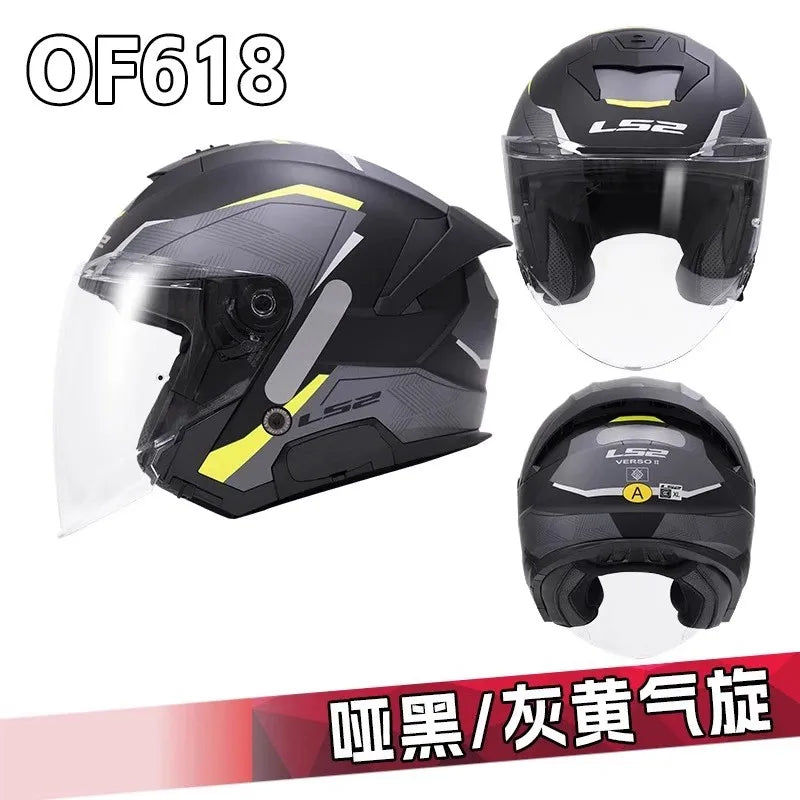 LS2 OF618 Verso 2 – Dual-Lens Open-Face Motorcycle Helmet